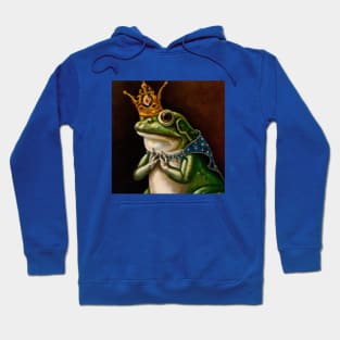 Renaissance painting of a Frog King Hoodie